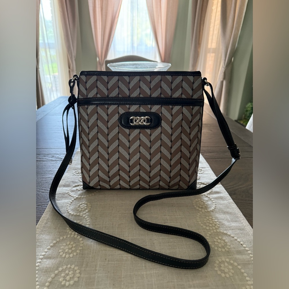 Brighton Journey Interlok Collection Herringbone Crossbody Bag Originally $365!